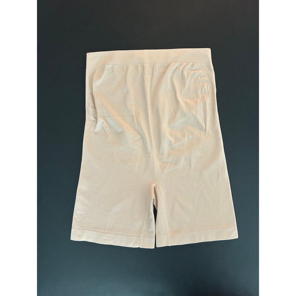 Motherhood Maternity Seamless Shapewear Shorts Beige Over Belly S/M (0170)